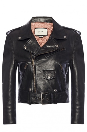 Embellished biker jacket, zdjęcie 1 Embellished biker jacket od Gucci